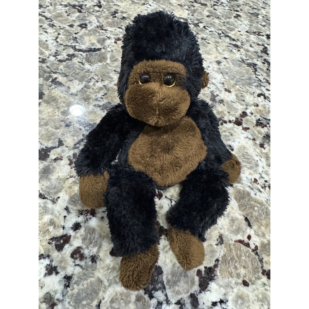Ty Beanie Baby Congo Gorilla Black Brown Monkey Plush Toy 2010 Vintage 8x7